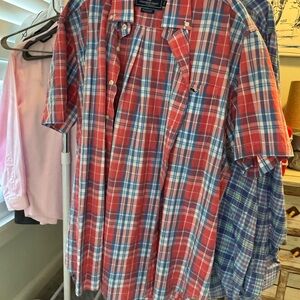 Vineyard Vines Red and Blue Casual Button Down Shirt